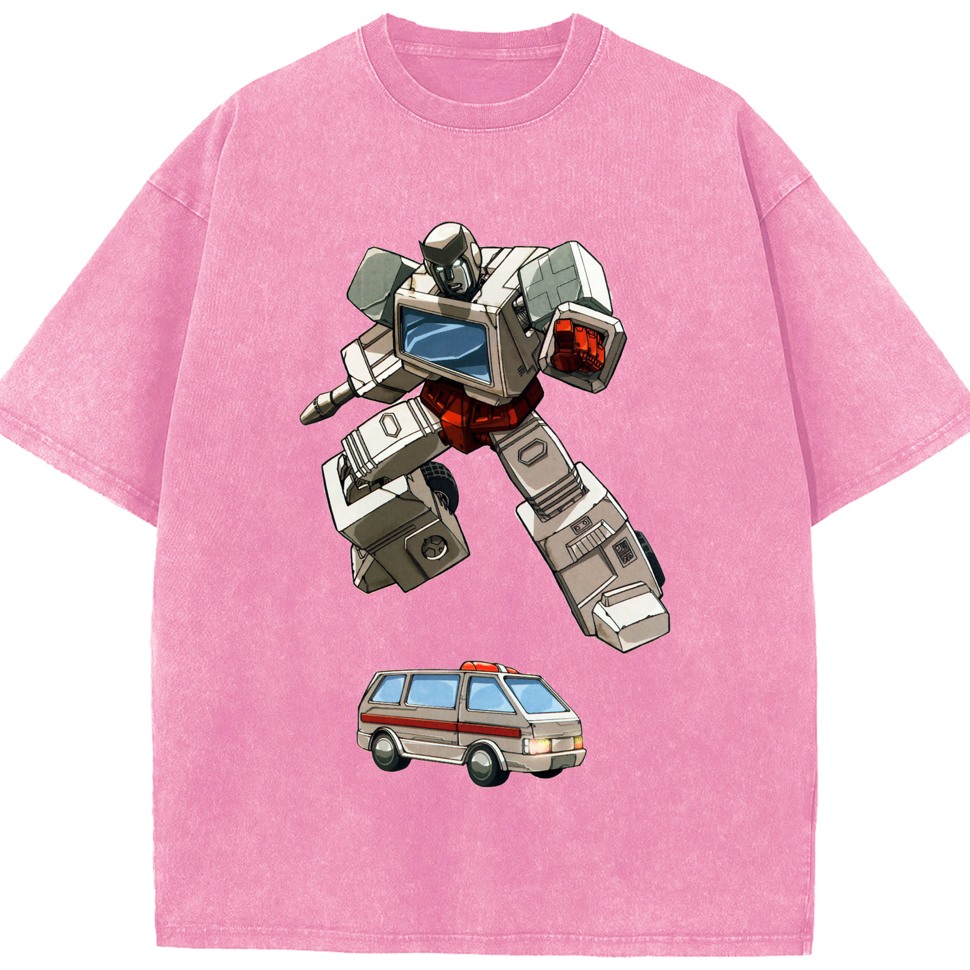 （画像用）  綿100% ヴィンテージ風 半袖Tシャツ（フロントプリント）